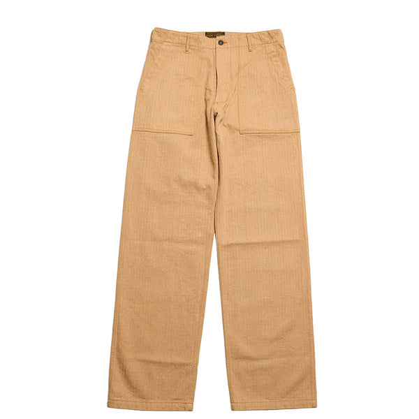 Brown 1917 Fox Cotton Herringbone Baker Trouser