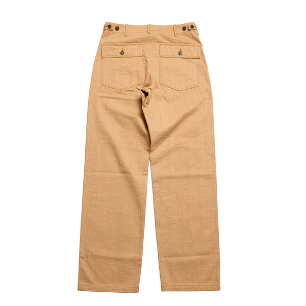 Brown 1917 Fox Cotton Herringbone Baker Trouser
