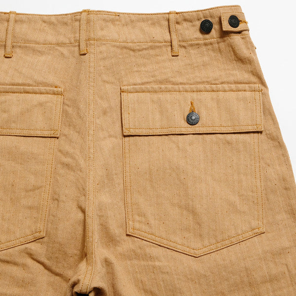 Brown 1917 Fox Cotton Herringbone Baker Trouser