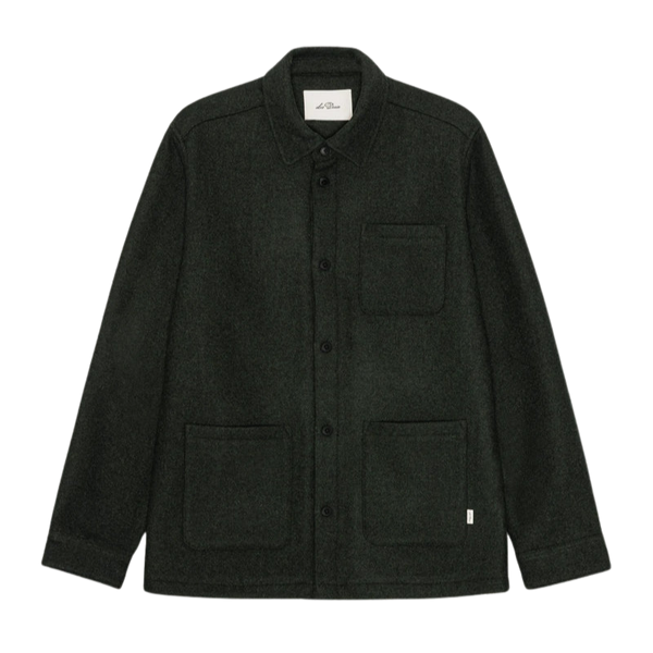 Rosin Green Wool Blend Overshirt