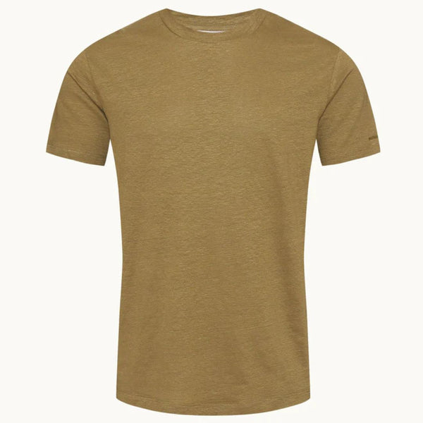 Agave Green Crewneck Linen T-Shirt