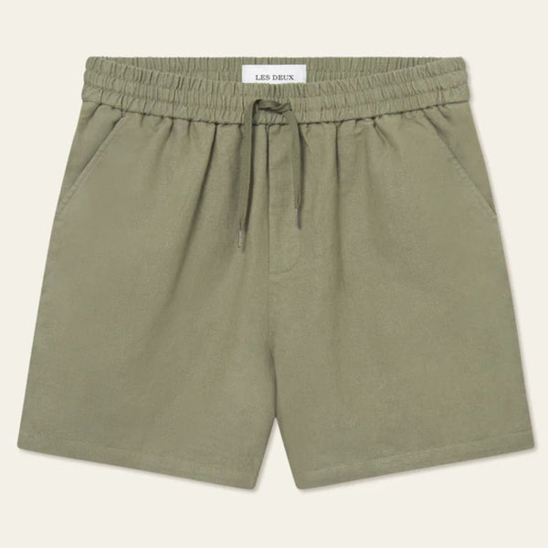 Lichen Green Otto Linen Shorts