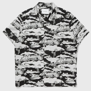Black/White Hector Ruins Jacquard Shirt