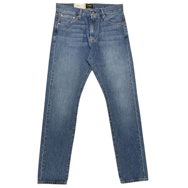 Light Aged Washed M8 Organic Straight Fit Denim Jeans