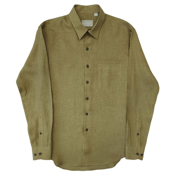 Olive Linen Shirt