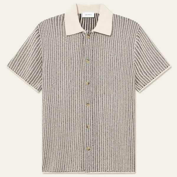 Ivory/Black Easton Knitted Shirt