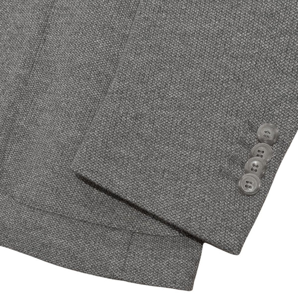 Grey Aria Cotton Wool Knit Sport Jacket