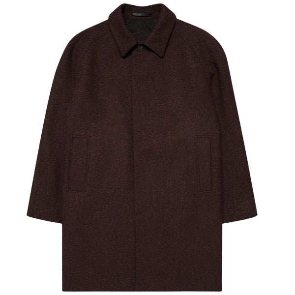 Truffle Harris Tweed Long Car Coat