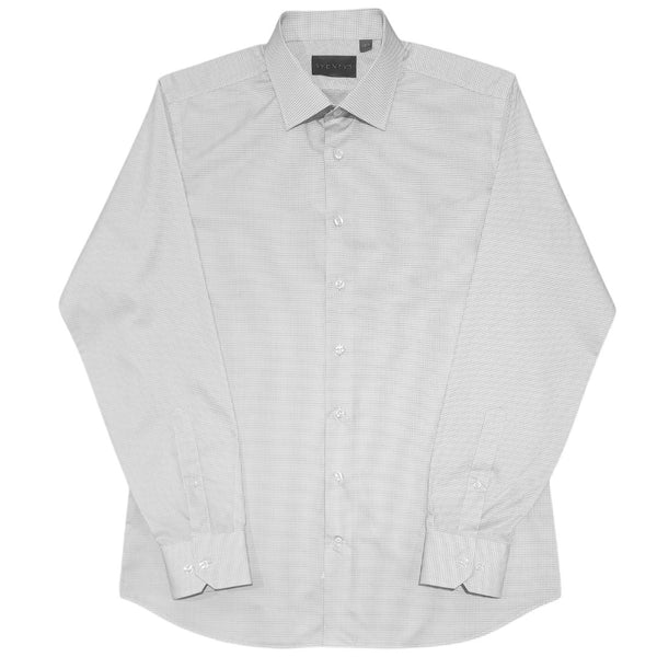 KIN K3 Dress Shirt White Grey Check