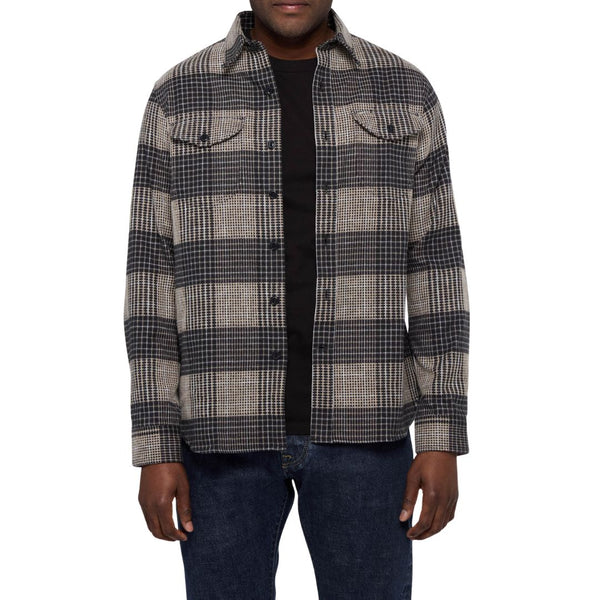 Black Post Man Heavy Flannel Check Shirt