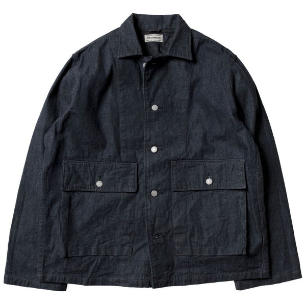 48-924D One Wash Indigo Denim Military Jacket