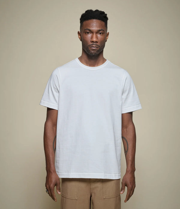 White 214 Loopwheeled Relaxed Fit Midweight Cotton T-shirt