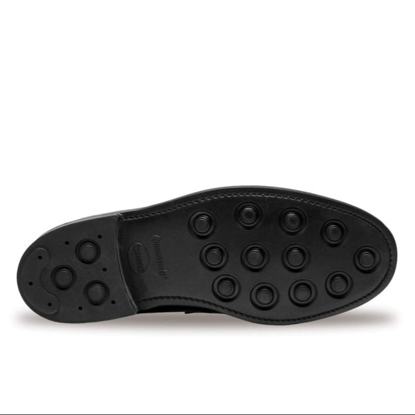 Black Calf Leather Clive Penny Loafers