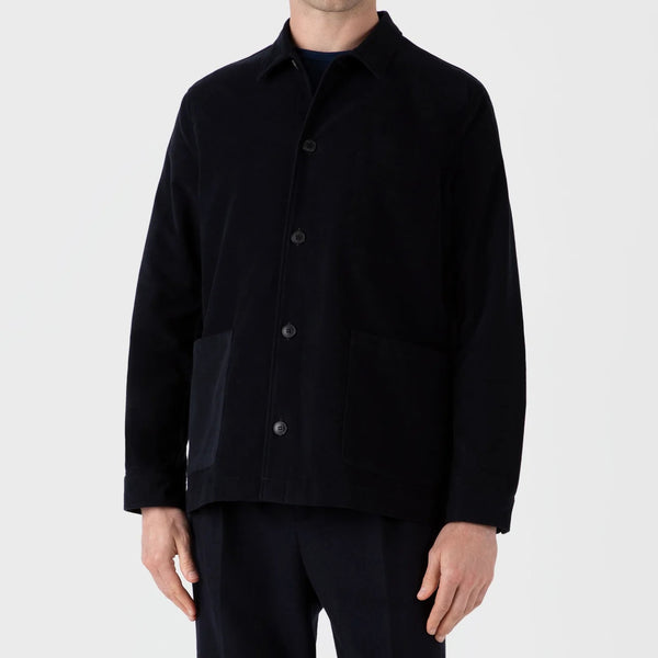 Navy Moleskin Twin Pocket Jacket