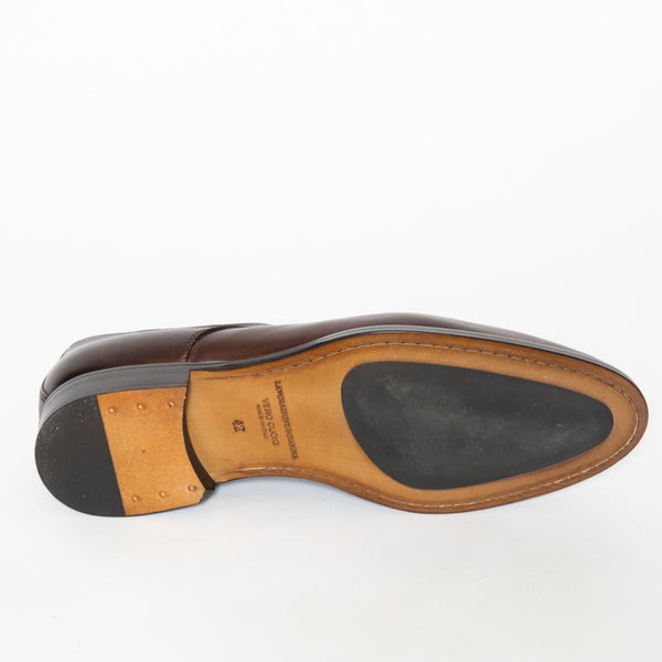 Faggio Made In Italy Crust Leather Derby Dress Shoes