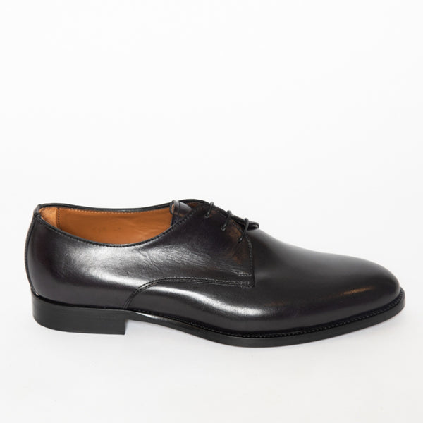 Nero Made In Italy Crust Leather Derby Dress Shoes