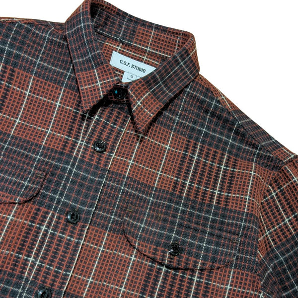 Rosso Post Man Heavy Flannel Check Shirt