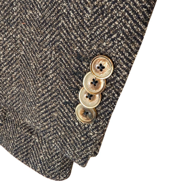 Brown Herringbone Soft Tweed Andre Sport Jacket