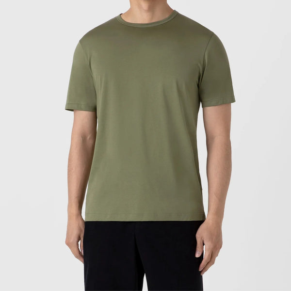 Moss Green Classic Crewneck T-shirt