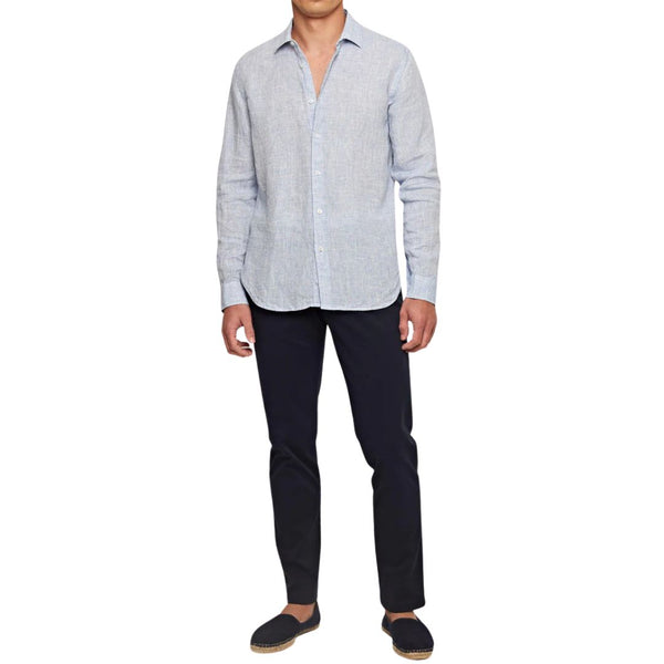Dark Navy Fallon Stretch Cotton Trousers