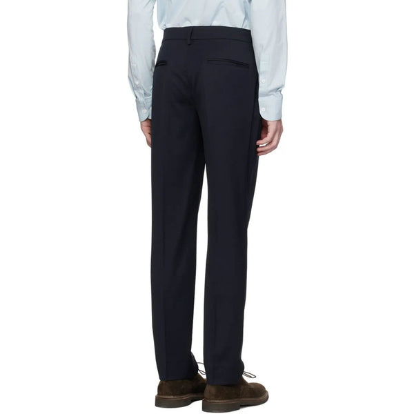 Navy Gazara Wool Trouser