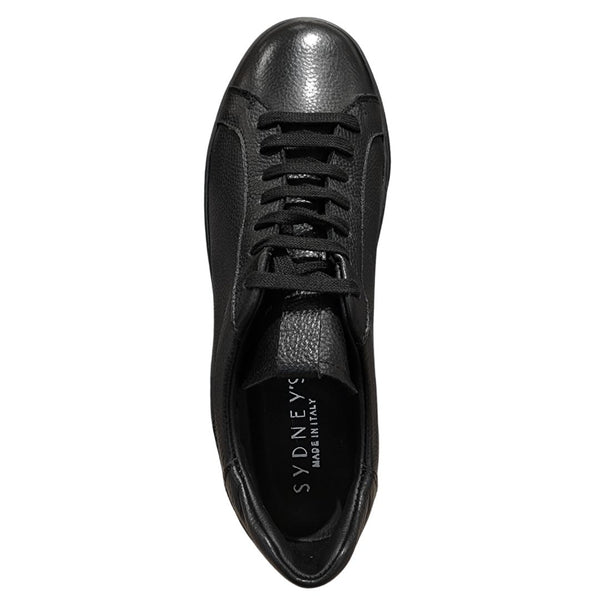 Black Oxford Leather Sneakers