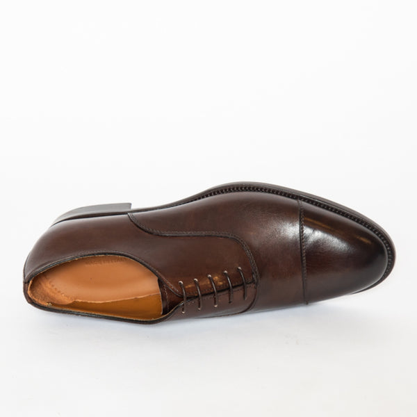 Crust Faggio Made in Italy Leather Cap Toe Dress Shoes