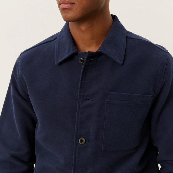 Dark Navy Journey Peached Overshirt