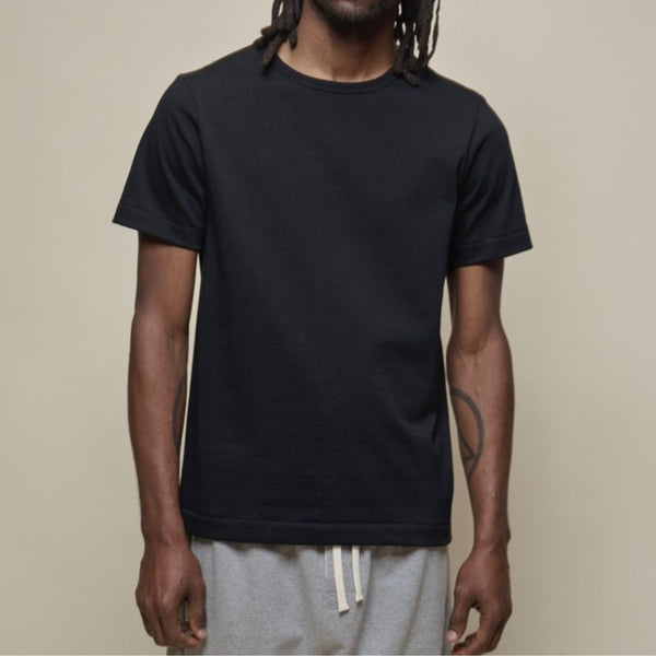 Deep Black 215 Classic Fit Loopwheeled Cotton 7.2 oz T-shirt