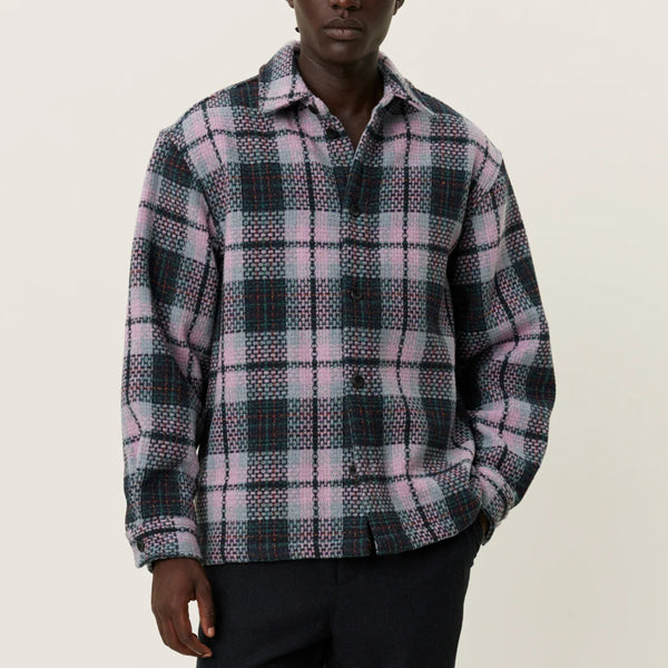 Dark Navy / Rose Jonathan Check Overshirt