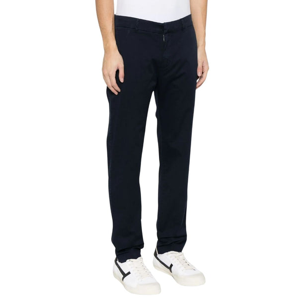 Navy Dosana Cotton Trouser