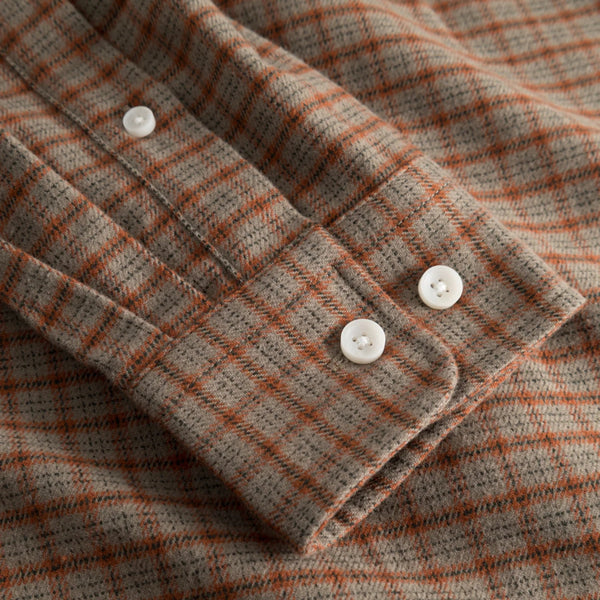 Taupe/Spice Kent Check Shirt 2.0