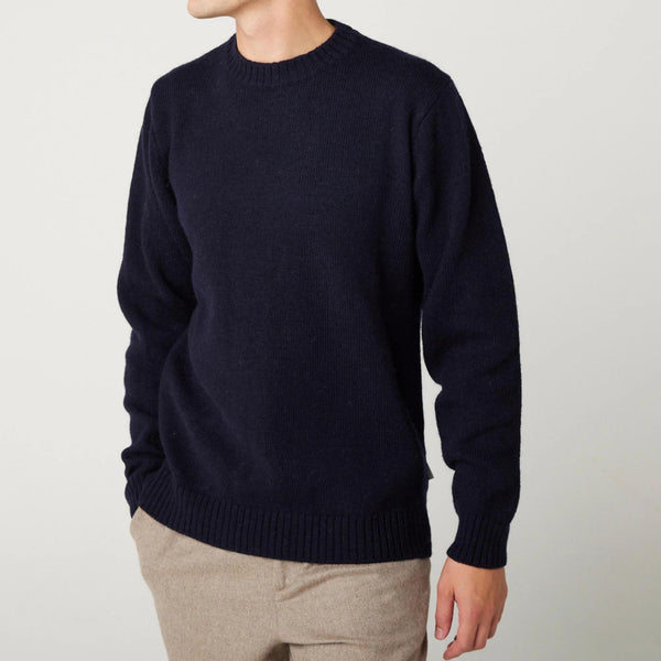 Navy Makers Stitch Crew Jumper Sweater