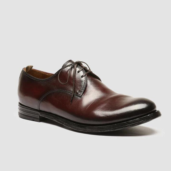 Burnished Brown Anatomia Leather Derby Shoes