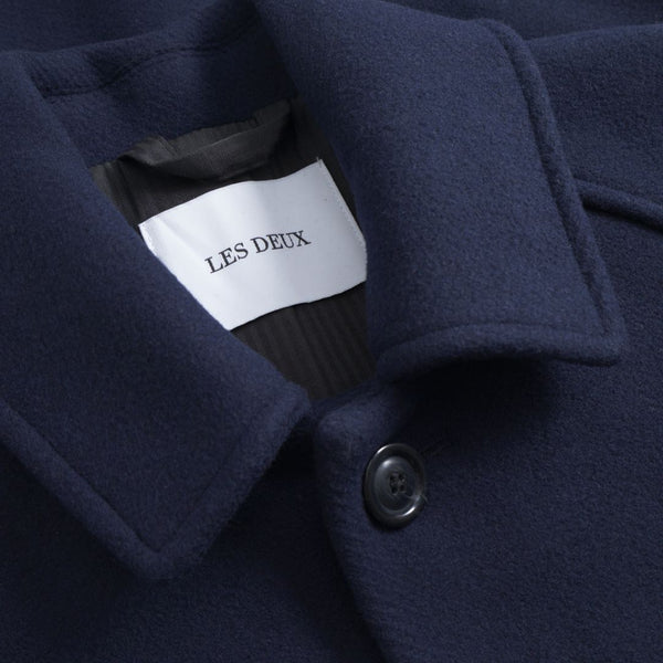 Dark Navy Michael Wool Coat