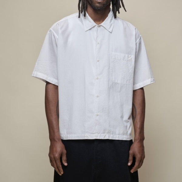 White SHIRT09LP Cotton Poplin S/S Shirt