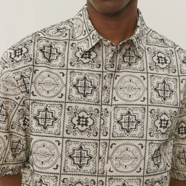 Ivory Larry AOE Tile SS Shirt