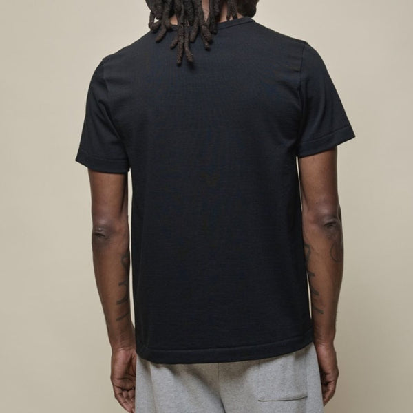 Deep Black 215 Classic Fit Loopwheeled Cotton 7.2 oz T-shirt