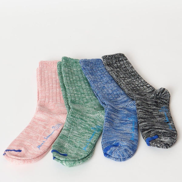 Black Melange Organic Cotton Socks