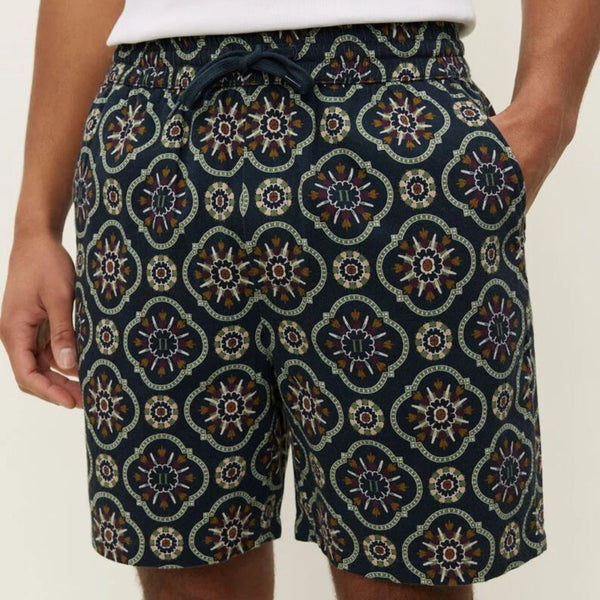 Dark Navy Otto AOP Tapestry Shorts