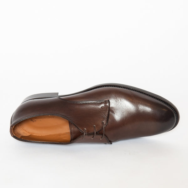 Faggio Made In Italy Crust Leather Derby Dress Shoes
