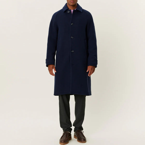 Dark Navy Michael Solid Wool Coat 3.0