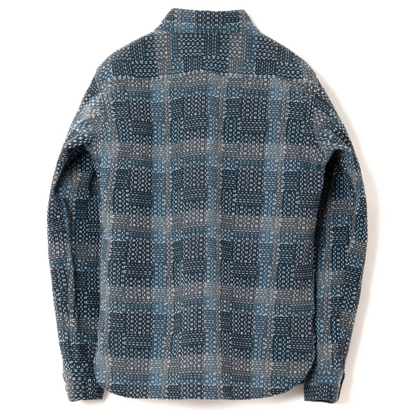 Blue 5651 Noragi Shashiko Shirt