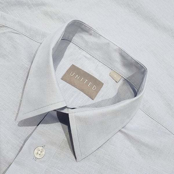 Light Blue Cotton Linen Shirt