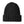 Black Milliner Merino Wool Ribbed Beanie