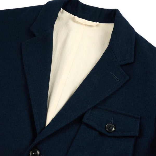 Navy Chester Flannel Jacket