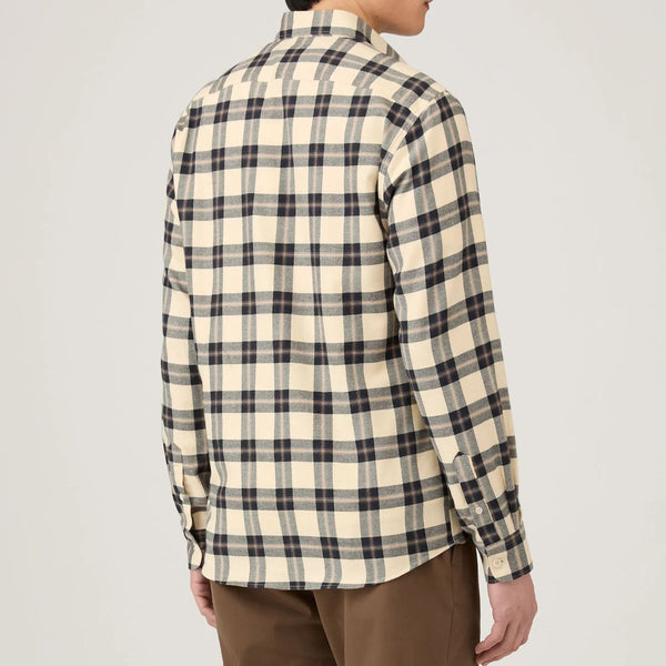 Truffle Check Brushed Cotton Flannel Check Shirt