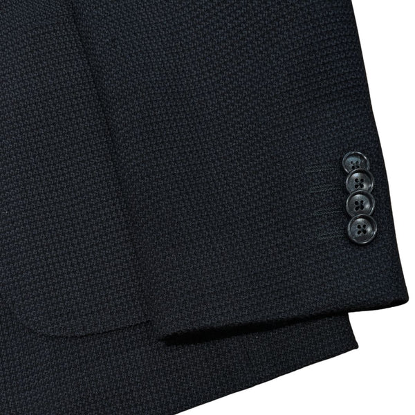 Navy Waffle Wool Sport Jacket