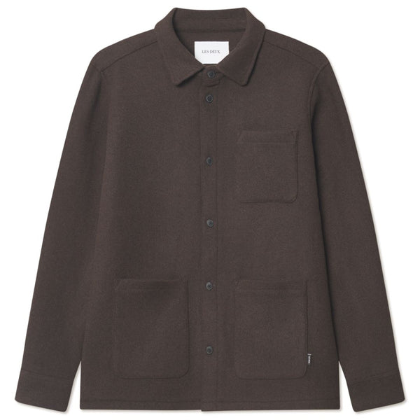 Delicioso Jason Solid Wool Overshirt