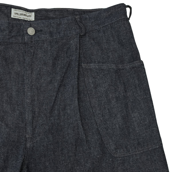 44-702D One Wash Indigo Military Utility Denim Trousers